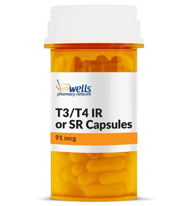 T3 T4 IR or SR Capsules 91mc