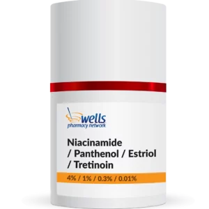 Niacinamide panthenol estriol tretinoin