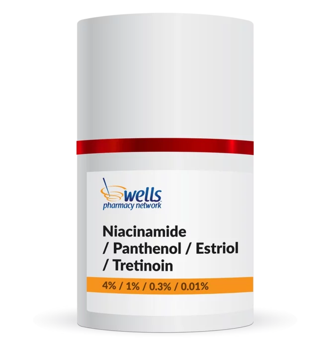 Niacinamide panthenol estriol tretinoin