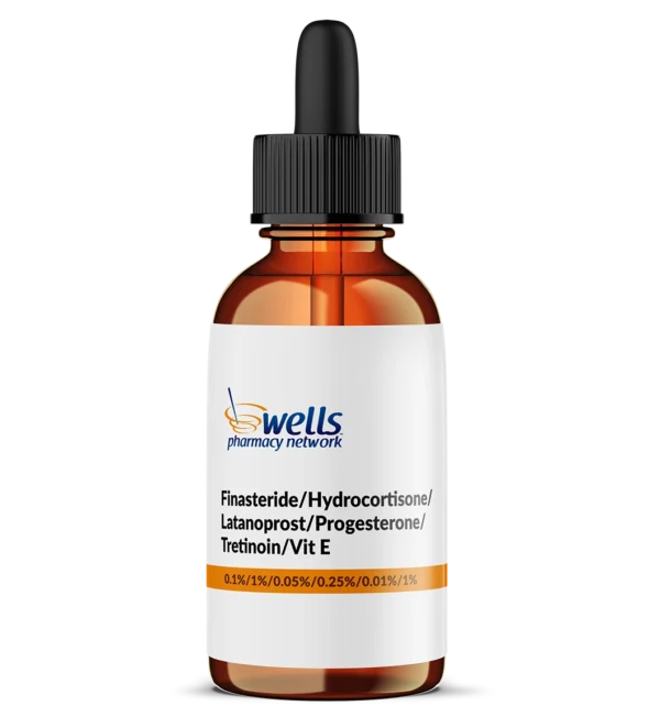 Finasteride / Hydrocortisone / Latanoprost / Progesterone / Tretinoin / Vit E