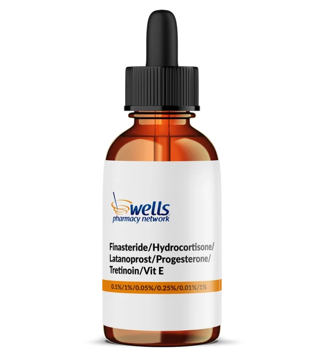 Finasteride / Hydrocortisone / Latanoprost / Progesterone / Tretinoin / Vit E