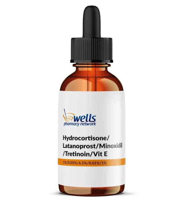 Hydrocortisone / Latanoprost / Minoxidil / Tretinoin / Vit E (HLMT-VIT E - Men)